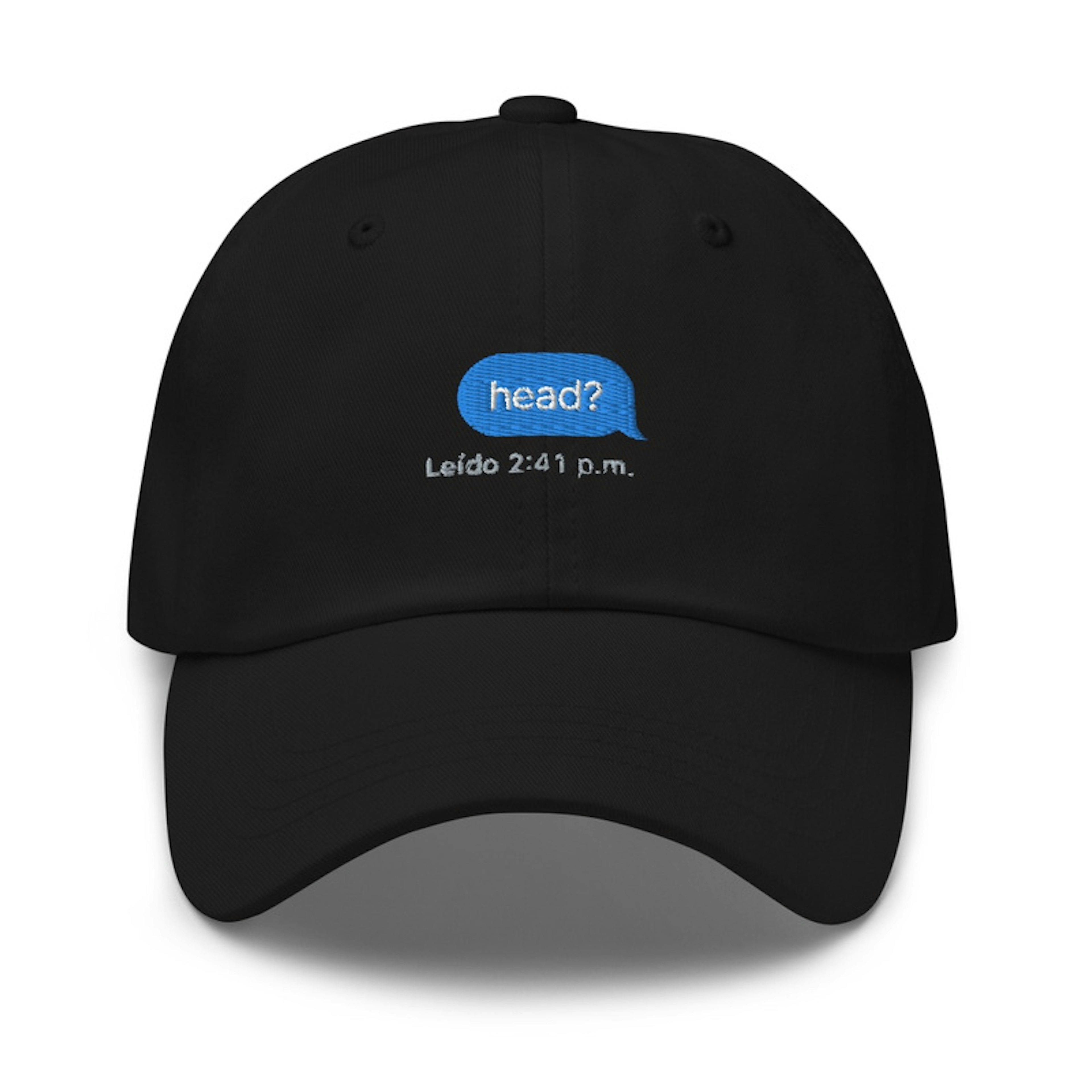 DAD HAT - “head?” EMBROIDERED (Spanish)